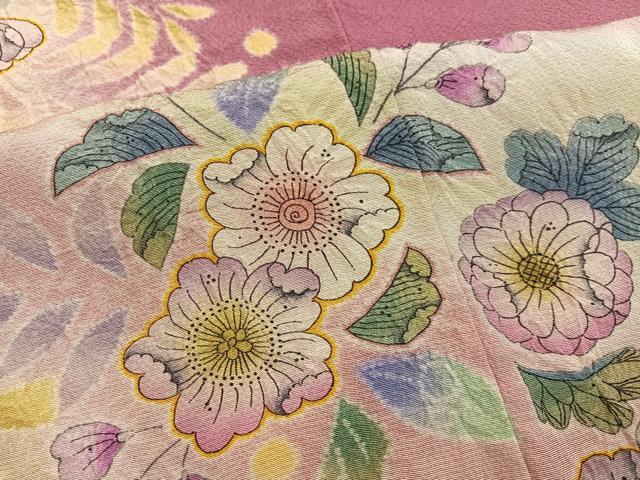 平和屋着物●豪華振袖　絞り　辻が花　暈し染め　正絹　逸品　AABF8722ph