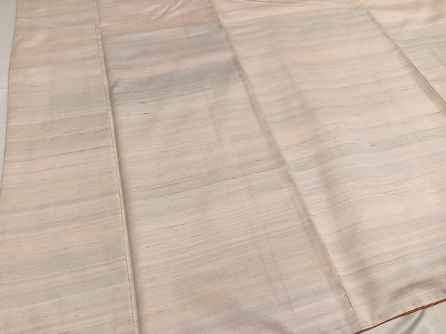 平和屋着物●紅花紬　米沢　霞文　正絹　逸品　AABF8723ph