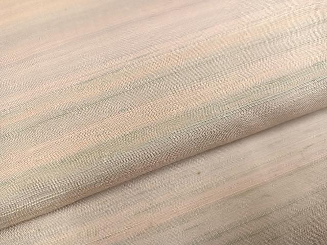 平和屋着物●紅花紬　米沢　霞文　正絹　逸品　AABF8723ph
