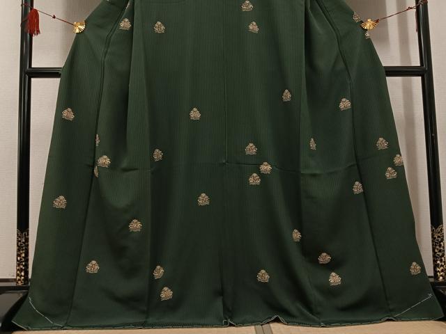 平和屋着物●訪問着　印伝　草花文　正絹　逸品　未使用　AABF8731ph