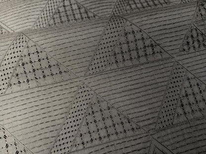 平和屋着物●上質な紬　中国三大刺繍　汕頭刺繍　スワトウ刺繍　鱗　暈し染め　正絹　逸品　AABF8733ph
