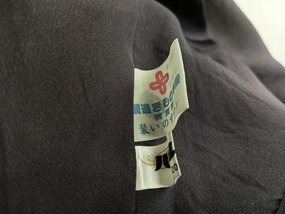 平和屋着物●上質な紬　中国三大刺繍　汕頭刺繍　スワトウ刺繍　鱗　暈し染め　正絹　逸品　AABF8733ph