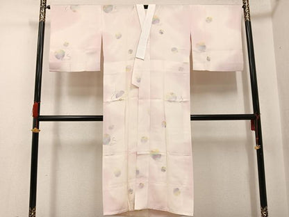 平和屋着物●長襦袢　無双仕立て　鈴　暈し染め　正絹　逸品　AABF8736ph