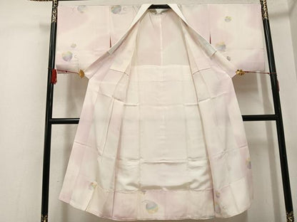 平和屋着物●長襦袢　無双仕立て　鈴　暈し染め　正絹　逸品　AABF8736ph