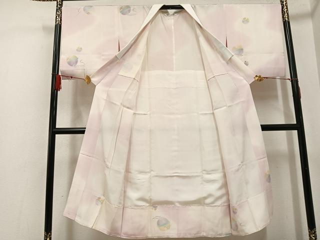 平和屋着物●長襦袢　無双仕立て　鈴　暈し染め　正絹　逸品　AABF8736ph