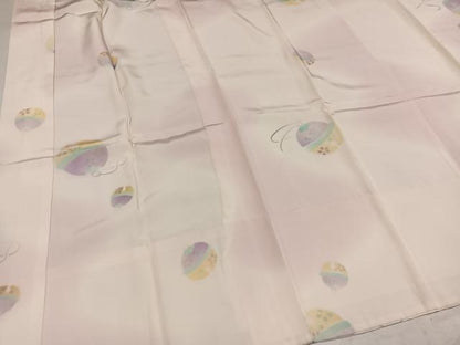 平和屋着物●長襦袢　無双仕立て　鈴　暈し染め　正絹　逸品　AABF8736ph