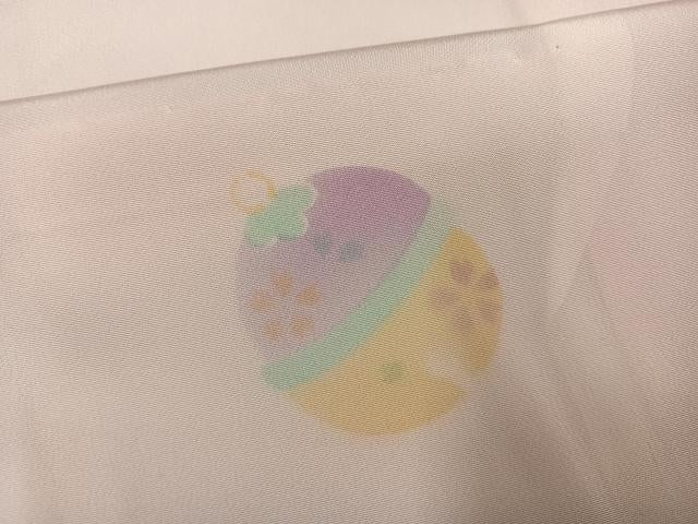 平和屋着物●長襦袢　無双仕立て　鈴　暈し染め　正絹　逸品　AABF8736ph