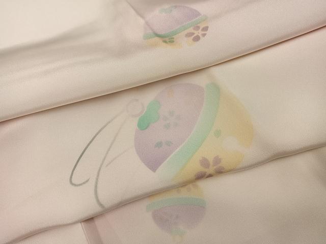 平和屋着物●長襦袢　無双仕立て　鈴　暈し染め　正絹　逸品　AABF8736ph
