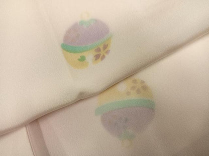 平和屋着物●長襦袢　無双仕立て　鈴　暈し染め　正絹　逸品　AABF8736ph