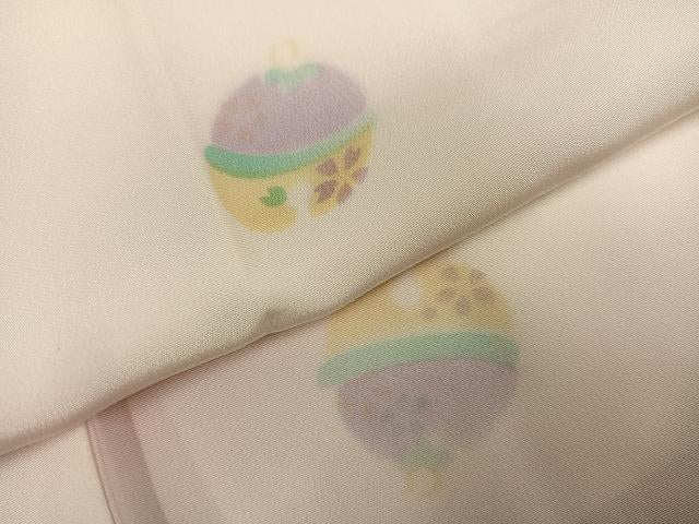 平和屋着物●長襦袢　無双仕立て　鈴　暈し染め　正絹　逸品　AABF8736ph