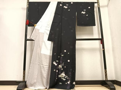 平和屋着物●訪問着　草花文　やまと誂製　正絹　逸品　未使用　AABF8737ph
