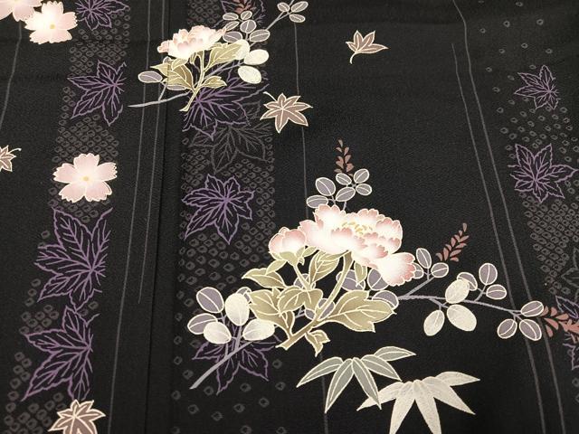 平和屋着物●訪問着　草花文　やまと誂製　正絹　逸品　未使用　AABF8737ph