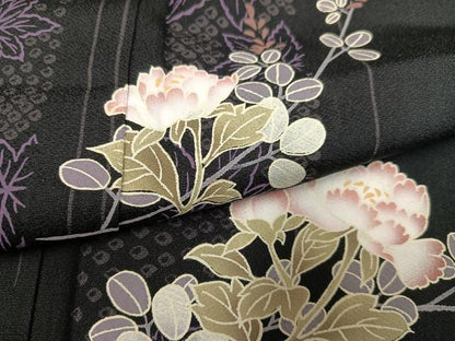 平和屋着物●訪問着　草花文　やまと誂製　正絹　逸品　未使用　AABF8737ph