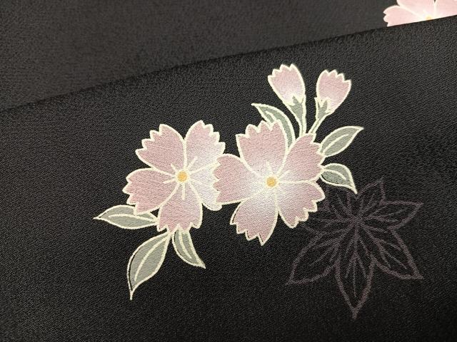 平和屋着物●訪問着　草花文　やまと誂製　正絹　逸品　未使用　AABF8737ph