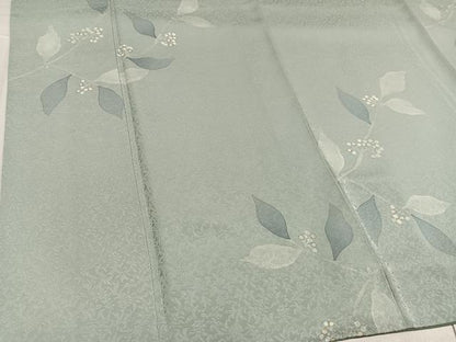平和屋着物●染色作家　草野一騎　小紋　草花文　金彩　正絹　逸品　AABF8739ph