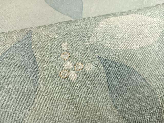 平和屋着物●染色作家　草野一騎　小紋　草花文　金彩　正絹　逸品　AABF8739ph