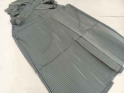 平和屋着物●男性 馬乗り袴 縞 正絹 逸品 AABF8741ph