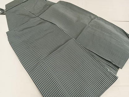 平和屋着物●男性 馬乗り袴 縞 正絹 逸品 AABF8741ph