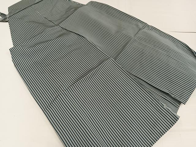 平和屋着物●男性 馬乗り袴 縞 正絹 逸品 AABF8741ph