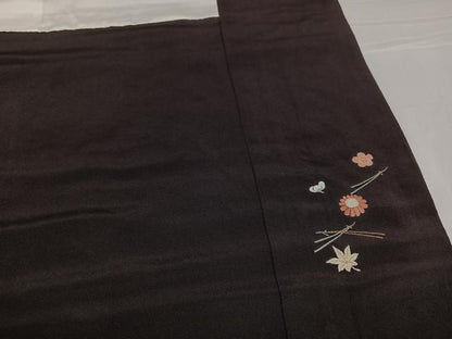 平和屋着物●訪問着　総刺繍　吹き寄せ文　金糸　伊勢丹扱い　正絹　逸品　AABF8743ph