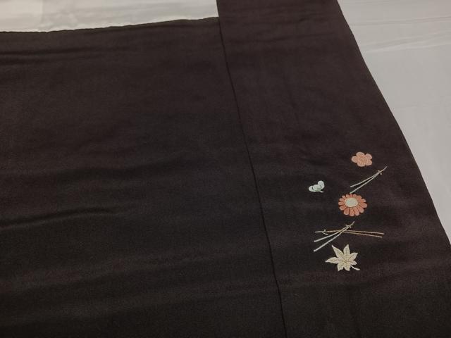 平和屋着物●訪問着　総刺繍　吹き寄せ文　金糸　伊勢丹扱い　正絹　逸品　AABF8743ph
