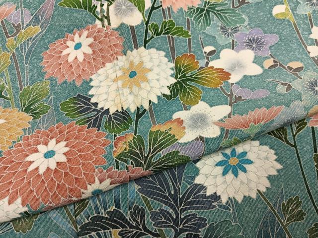 平和屋着物●訪問着　友禅　作家物　鴛鴦枝花文　暈し染め　正絹　逸品　未使用　AABF8745ph