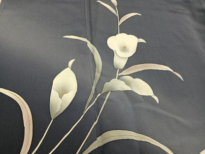 平和屋着物●訪問着　草花文　カラー　暈し染め　正絹　逸品　未使用　AABF8747ph