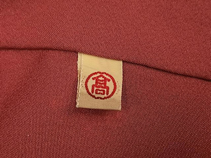 平和屋着物●上質な小紋 型染め 花鳥文 鬼しぼ縮緬 高島屋扱い 正絹 逸品 AABF8750ph