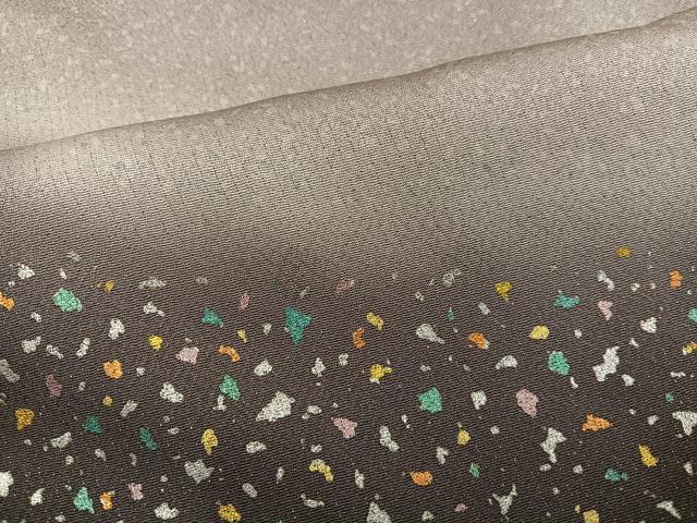 平和屋着物●国際的伝統工芸作家　十二代・藤林徳扇　苑寿 　訪問着　苑寿　流水　暈し染め　銀通し地　正絹　逸品　AABF8752ph