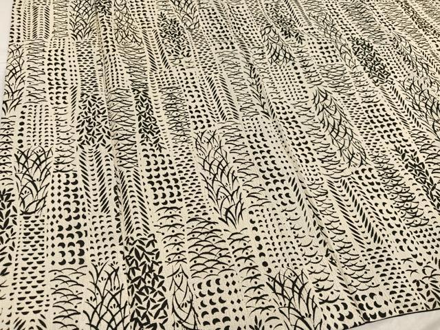平和屋着物●上質な小紋　草木文　正絹　逸品　AABF8755ph