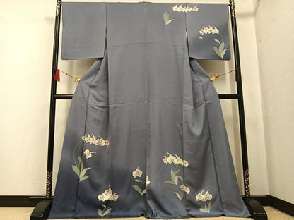 平和屋着物●訪問着　胡蝶蘭　暈し染め　正絹　逸品　AABF8757ph