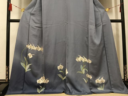 平和屋着物●訪問着　胡蝶蘭　暈し染め　正絹　逸品　AABF8757ph