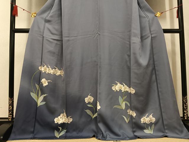 平和屋着物●訪問着　胡蝶蘭　暈し染め　正絹　逸品　AABF8757ph