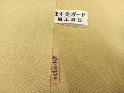 平和屋着物●訪問着　駒刺繍　星　草花文　金彩　ますいわ屋扱い　正絹　逸品　AABF8766ph