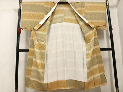 平和屋着物●長襦袢 無双仕立て 鱗地紋 暈し染め 正絹 逸品 未使用 AABF8767ph