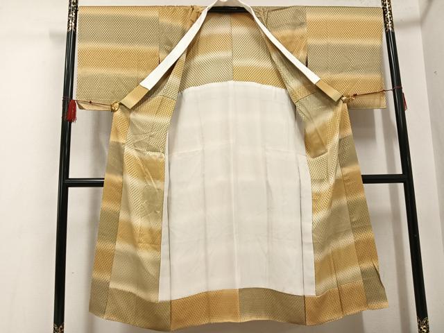平和屋着物●長襦袢 無双仕立て 鱗地紋 暈し染め 正絹 逸品 未使用 AABF8767ph
