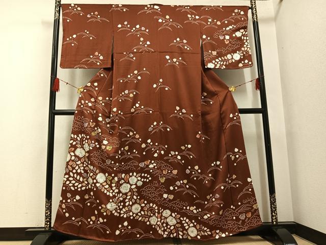 平和屋着物●訪問着　辻が花　絞り　正絹　逸品　未使用　AABF8774ph