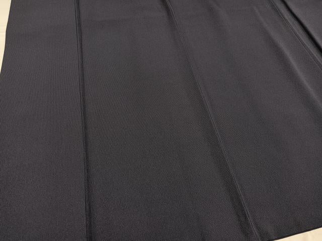 平和屋着物●江戸小紋　毛万筋　滅紫色×蝉色　丹後ちりめん　反端付き　正絹　逸品　AABF8787ph