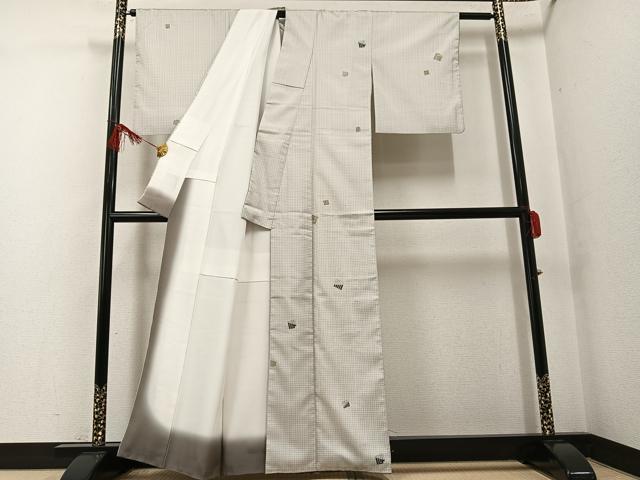 平和屋着物●本場大島紬　染大島　源氏香　正絹　逸品　AABF8792ph