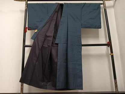 平和屋着物●男性　本場大島紬　100亀甲　総詰め　正絹　逸品　AABF8794ph