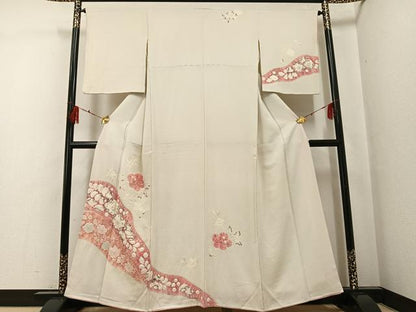 平和屋着物●訪問着　辻が花　絞り　正絹　逸品　AABF8796ph