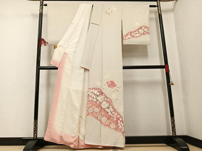 平和屋着物●訪問着　辻が花　絞り　正絹　逸品　AABF8796ph