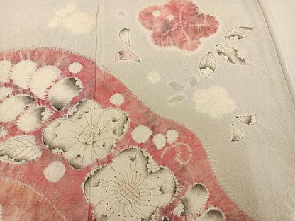 平和屋着物●訪問着　辻が花　絞り　正絹　逸品　AABF8796ph