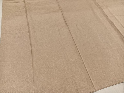 平和屋着物●上質な色無地　枯色　正絹　逸品　未使用　AABF8797ph