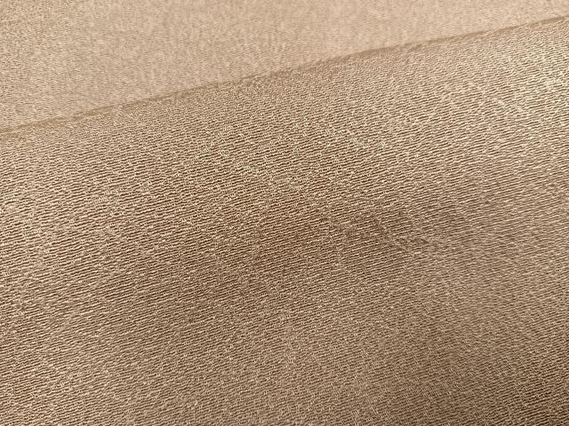 平和屋着物●上質な色無地　枯色　正絹　逸品　未使用　AABF8797ph