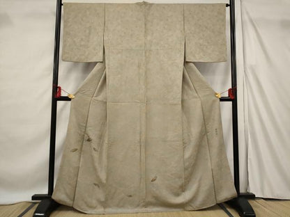 平和屋着物■色留訪問着 作家物 舞葉文 暈し染め 金彩 正絹 逸品 AABF8803st