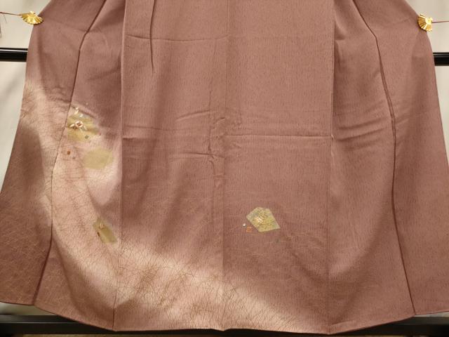 平和屋着物■訪問着　駒刺繍　吉祥花文　暈し染め　金彩　正絹　逸品　AABF8822st