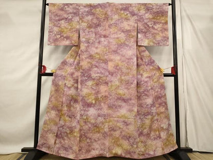 平和屋着物■上質な小紋　樹林文　暈し染め　正絹　逸品　AABF8823st