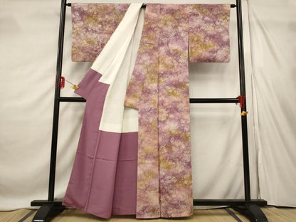 平和屋着物■上質な小紋　樹林文　暈し染め　正絹　逸品　AABF8823st