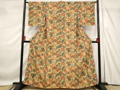 平和屋着物■上質な小紋　着物づくし　正絹　逸品　AABF8835st